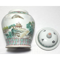 Chinese pot met deksel, gemerkt